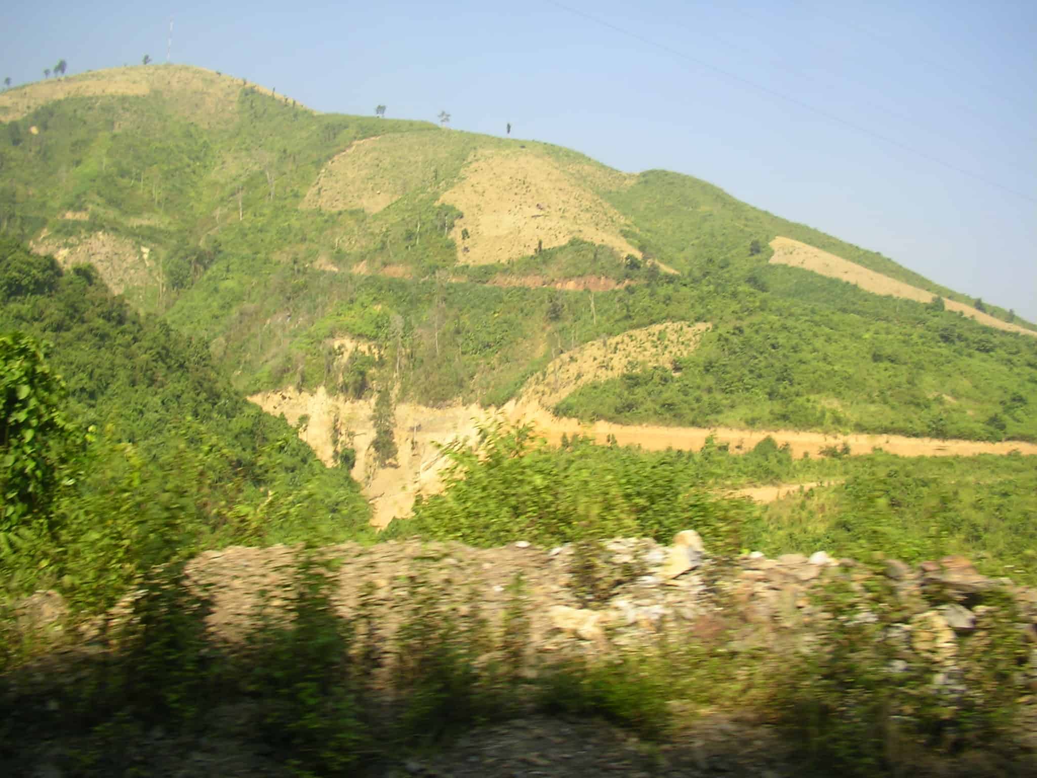 The lush hill slopes son la, dien bien phu, DBP, mai chau, moc chau, north vietnam