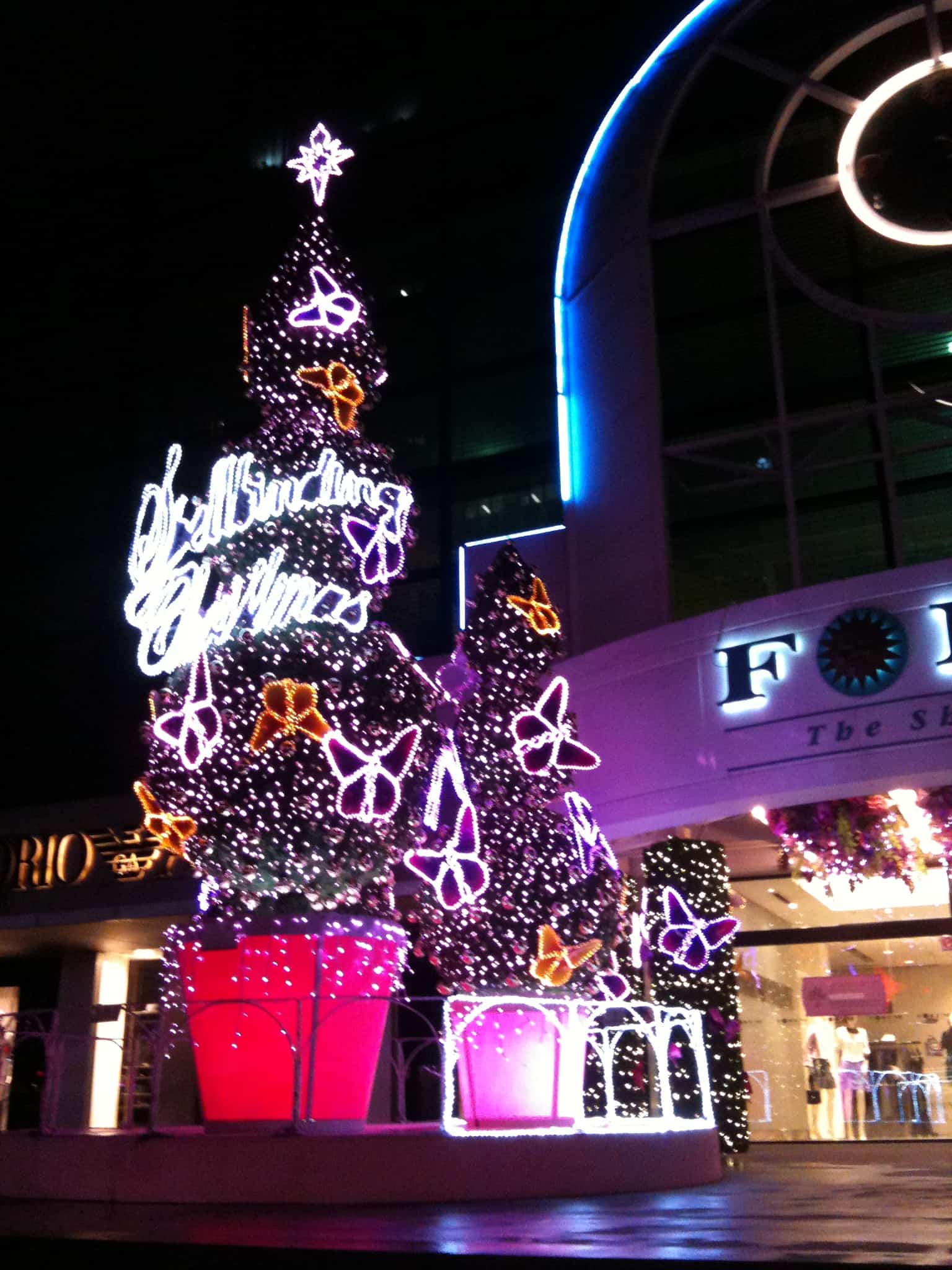 Christmas tree at Forum Christmas tree at Forum, singapore