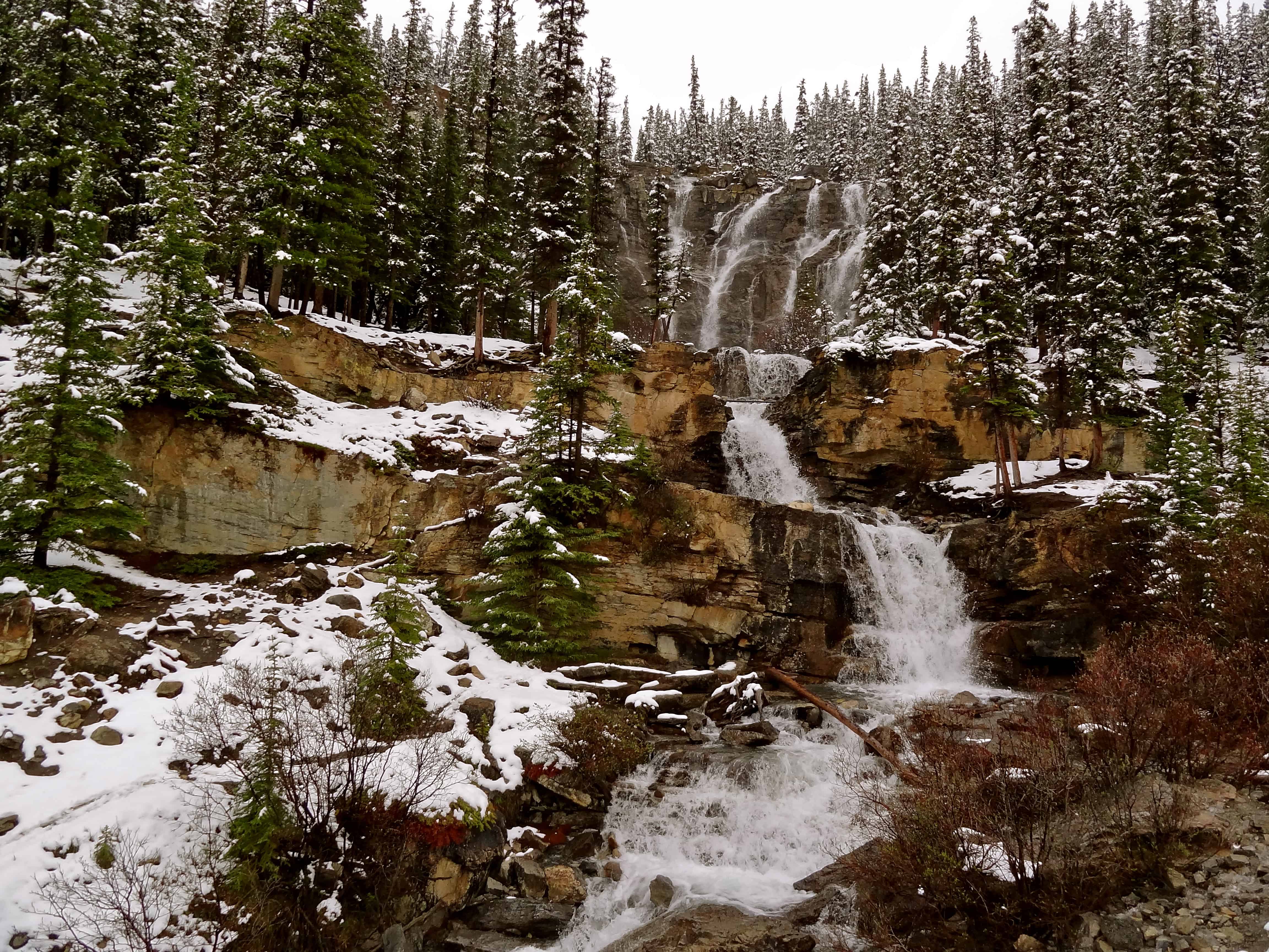 Jasper waterfalls, Tangle waterfalls, Jasper attractions, things to do in Jasper