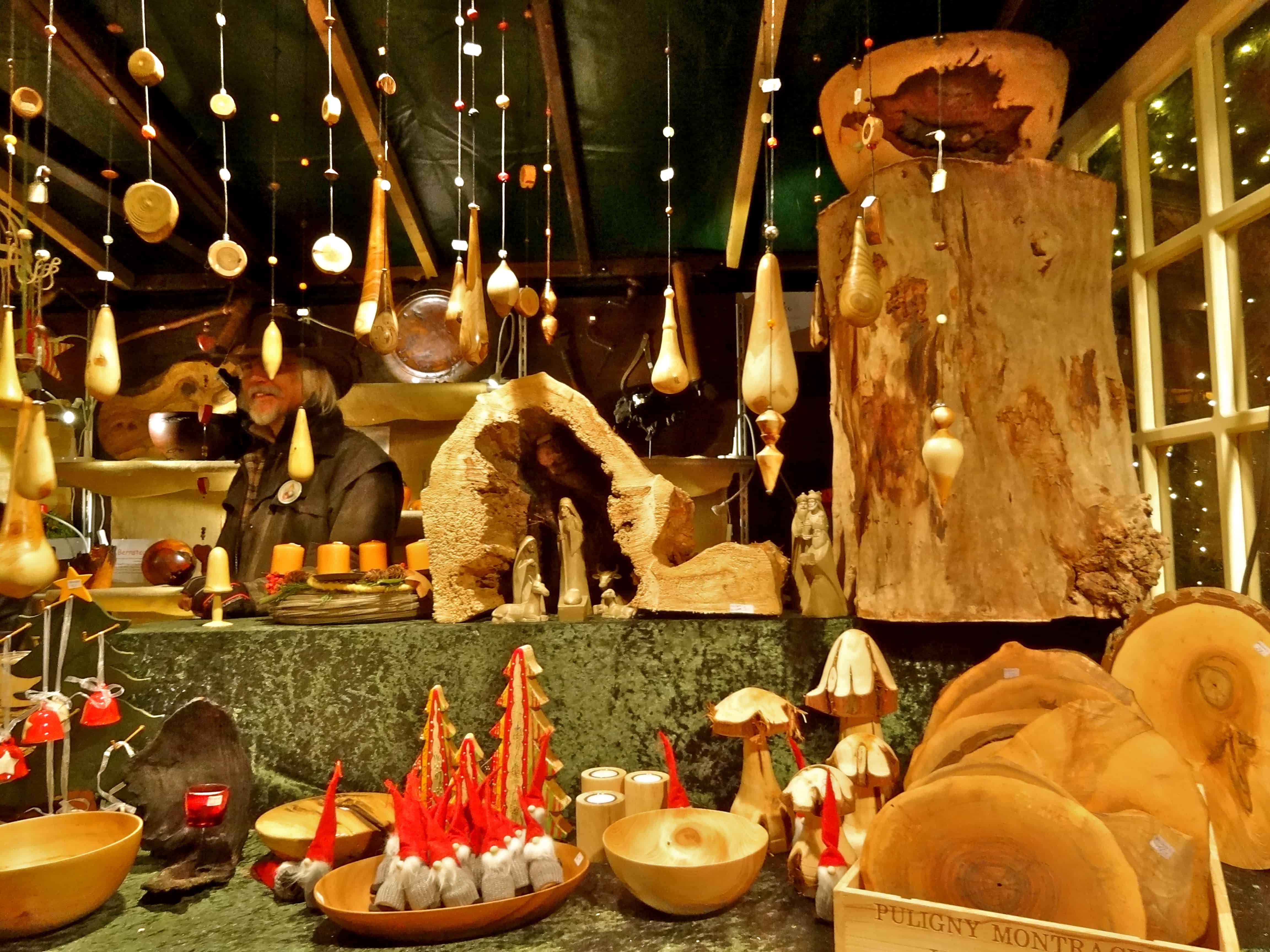 cologne christmas market a woodcarving shop during the christmas market in cologne