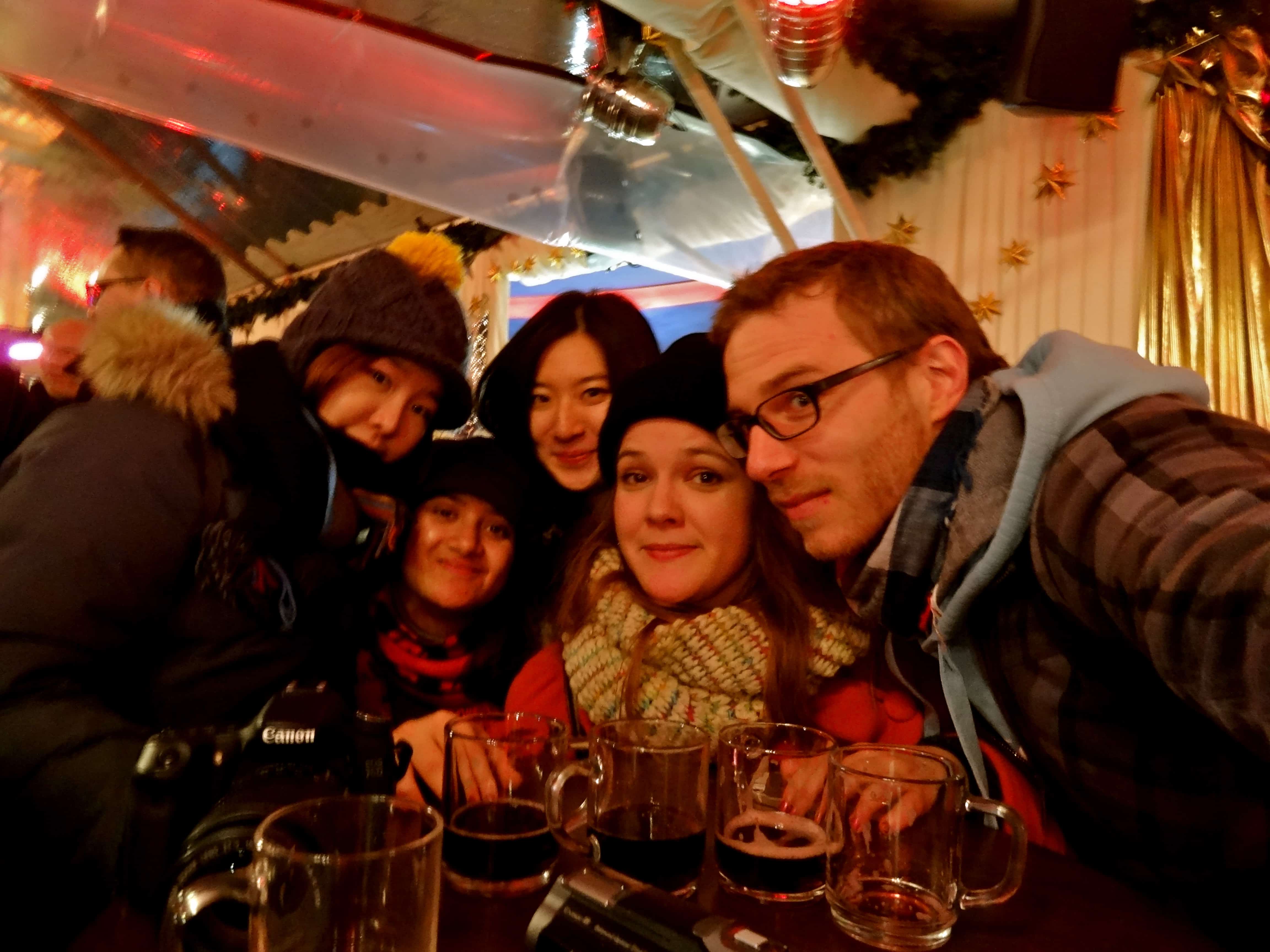 Germany christmas bloggers enjoying in a christmas market
